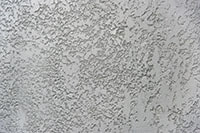 close-up of wall after stucco waterproofing before paint
